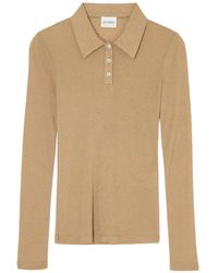 Closed - Long-Sleeve Polo Top - Lyst