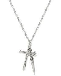 Emanuele Bicocchi - Large Pugnale+Cross Necklace - Lyst