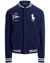 Polo Ralph Lauren Big Pony Down Jacket in Blue for Men | Lyst