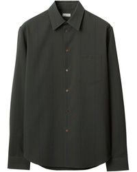 Burberry - Striped Wool Shirt - Lyst