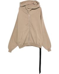 Rick Owens - Felpa Megamountain Asimmetrica Con Zip - Lyst