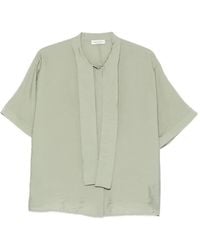Marc O' Polo - Scarf-Detail Short-Sleeve Blouse - Lyst