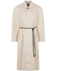 Ter Et Bantine - Single-Breasted Belted Coat - Lyst