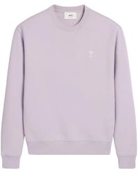 Ami Paris - Cotton Sweatshirt - Lyst