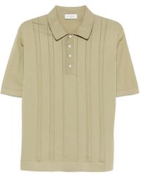 Piacenza 1733 - Poloshirt Met Geribbelde Vlakken - Lyst