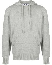 Off-White c/o Virgil Abloh - Diagonal Stripe Cashmere Hoodie - Lyst