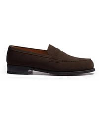 J.M. Weston - 180 Suede Loafers - Lyst