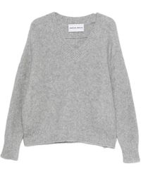 EMERSON RENALDI - V-Neck Knitted Sweater - Lyst
