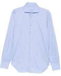 Barba Napoli - Spread-Collar Button-Up Shirt - Lyst