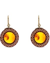 Mark Davis - 18K Garnet Bakelite Earrings - Lyst