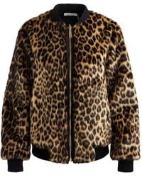 Alice + Olivia - レオパード ボンバージャケット - Lyst