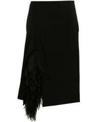 Stella McCartney - Midi-Rok Met Applicatie - Lyst