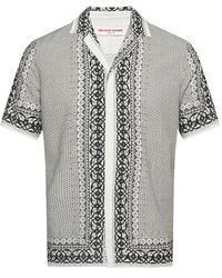 Orlebar Brown - Maitan Patterned Linen Shirt - Lyst