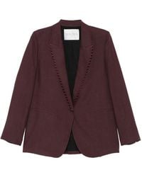 forte_forte - Scalloped-Edge Peak-Lapel Blazer - Lyst