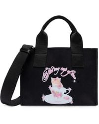 MSGM - Graphic-Print Canvas Tote Bag - Lyst