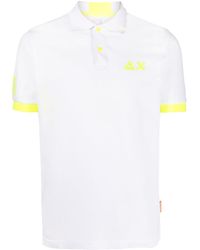 Sun 68 - Logo-print Cotton Polo Shirt - Lyst