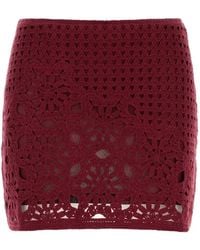 FRAME - Postcard Crochet-Knit Mini Skirt - Lyst