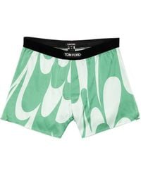 Tom Ford - Abstract-Print Logo-Patch Boxer Shorts - Lyst