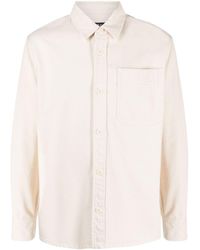 A.P.C. - Patch Pocket Cotton Shirt - Lyst