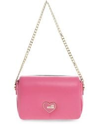 Moschino - Love Heart-Plaque Cross Body Bag - Lyst
