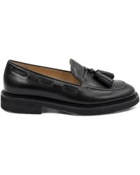 Anna F. - Tassel-Detail Leather Loafers - Lyst
