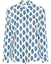 Mc2 Saint Barth - Meredith Floral-print Linen Shirt - Lyst