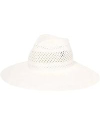Borsalino - Cappello A Tesa Larga Traforato - Lyst