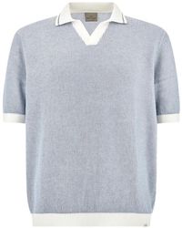 Paul & Shark - Open-Collar Cotton T-Shirt - Lyst