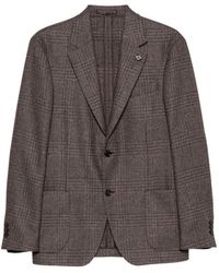 Lardini - Blazer À Motif Prince De Galles - Lyst