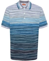 Missoni - Tie-dye Print Cotton Polo Shirt - Lyst
