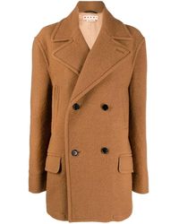 Marni - Double-Breasted Short Coat - Lyst