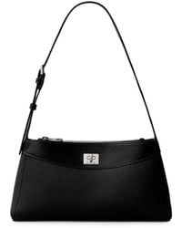 Calvin Klein - Sac Porté Épaule À Fini Grainé Et Verrou Tournant - Lyst