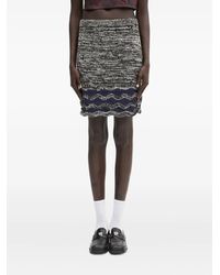 Wales Bonner - Wave-Pattern Knitted Skirt - Lyst