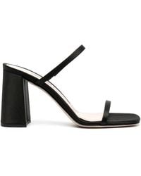 Miu Miu - Open-Toe Satin Sandals - Lyst