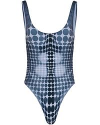 Jean Paul Gaultier - Printed-Dots Swimsuit - Lyst
