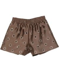Sandro - Rhinestone-Embellished Cut-Out Shorts - Lyst