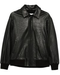Nour Hammour - Toyen Grained Leather Jacket - Lyst