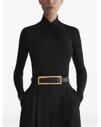 Mugler - Gedrapeerde Top - Lyst
