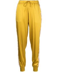 Carine Gilson - Tapered Silk Trousers - Lyst