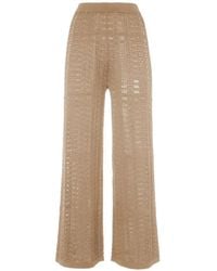 Malo - Openwork Trousers - Lyst