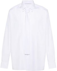 Prada - Popeline-Hemd mit Kragen im Layering-Look - Lyst