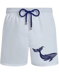 Vilebrequin - Whale-Embroidered Swim Shorts - Lyst