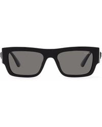 Versace - Logo-Plaque Square-Frame Sunglasses - Lyst