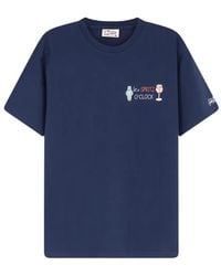 MC2 Saint Barth - Portofino Cotton Jersey T-Shirt With Embroidery - Lyst
