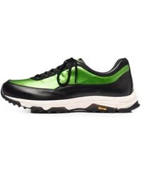 Our Legacy - Poseidon Panelled Leather Sneakers - Lyst