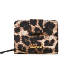 Twinset - Leopard-Print Logo-Plaque Wallet - Lyst