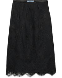 Prada - Minirock mit Wellenkanten - Lyst