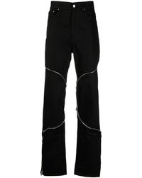 HELIOT EMIL - Zip-embellished Straight-leg Jeans - Lyst