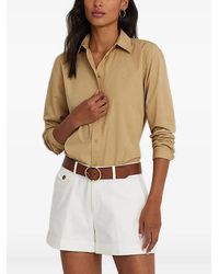 Ralph Lauren - Logo-embroidered shirt - Lyst