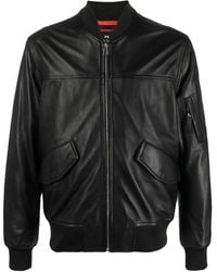PS by Paul Smith - Zip-fastening Leather Jacket - Lyst